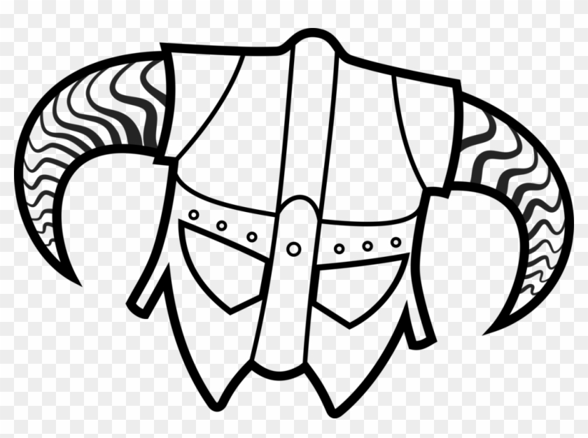 Skyrim Dragonborn Coloring Pages 5 By Brian - Skyrim Iron Helmet Drawing Clipart