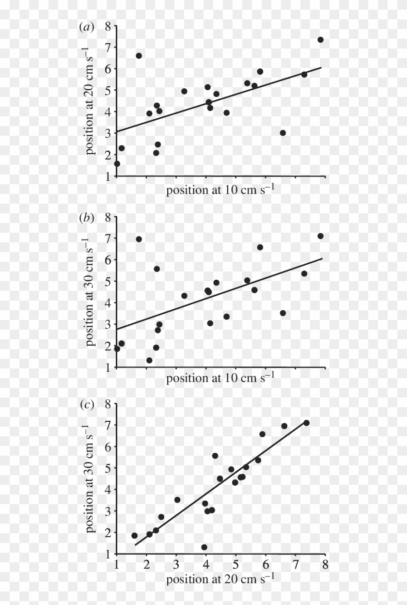 Relationships Among Mean Positions Of Focal Fish In - Plot Clipart