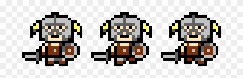 Simple Skyrim Walking Animation - 8 Bit Skyrim Clipart #235251