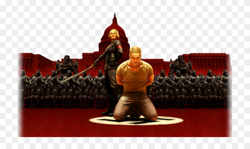 "we Chose To Wear That Anti-nazi Message On Our Sleeves - Brian Bloom Wolfenstein 2 Clipart #235390
