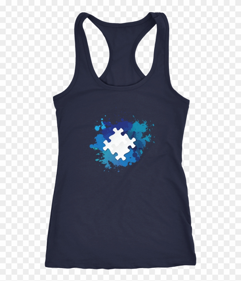 Autism Puzzle Watercolor Splash - Active Tank Clipart #235531