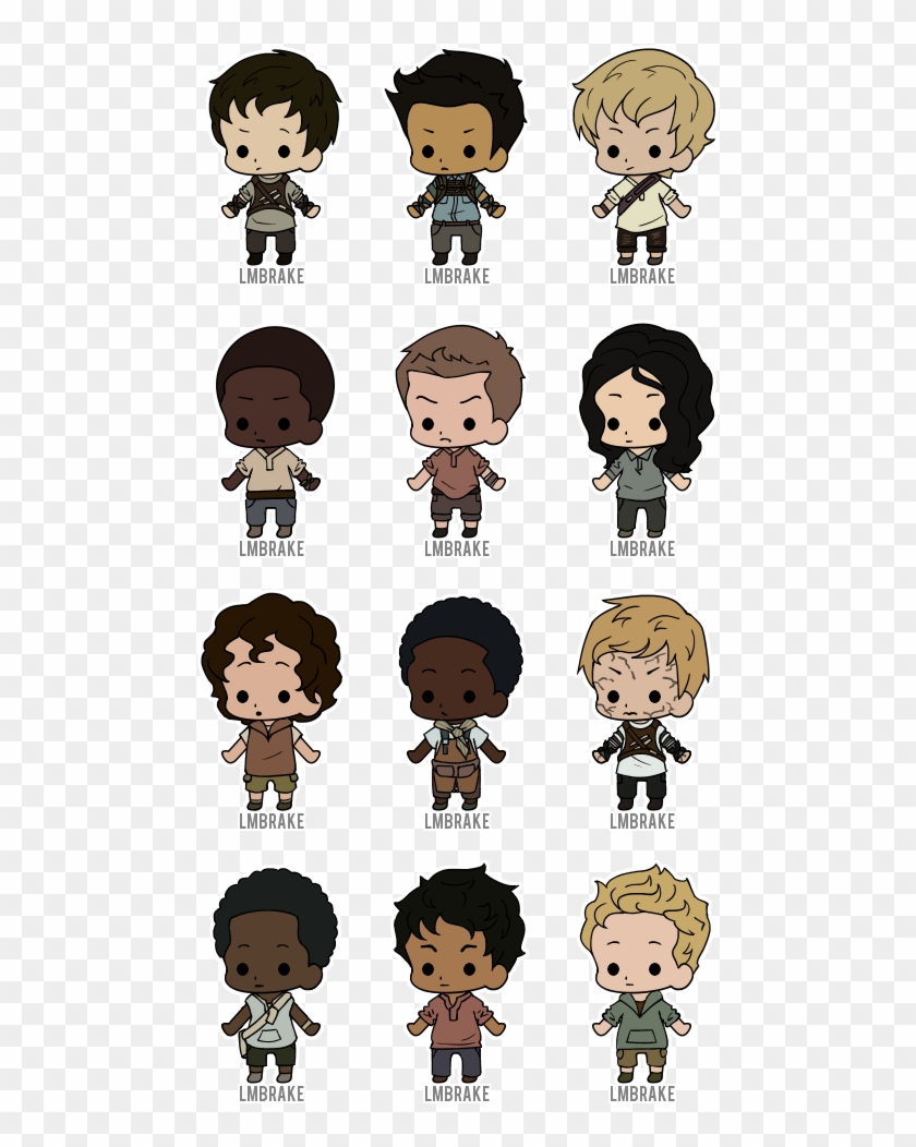 The Maze Runner Clipart - Cartoon Maze Runner Characters - Png Download