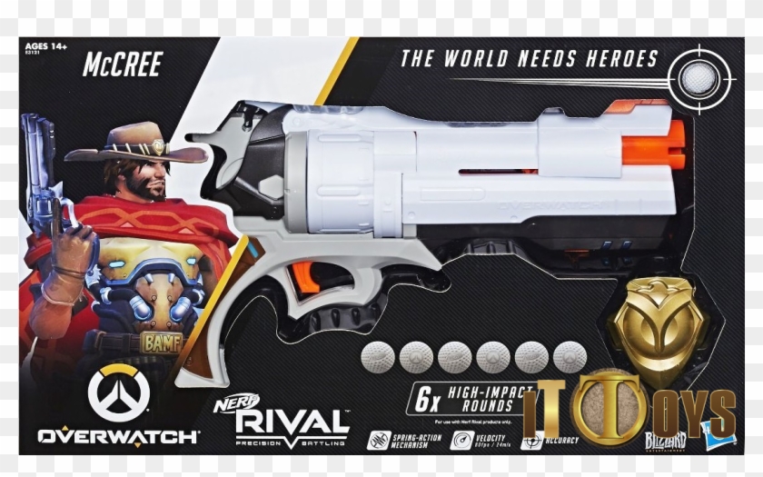 Mccree Revolver Overwatch Nerf Clipart #236429