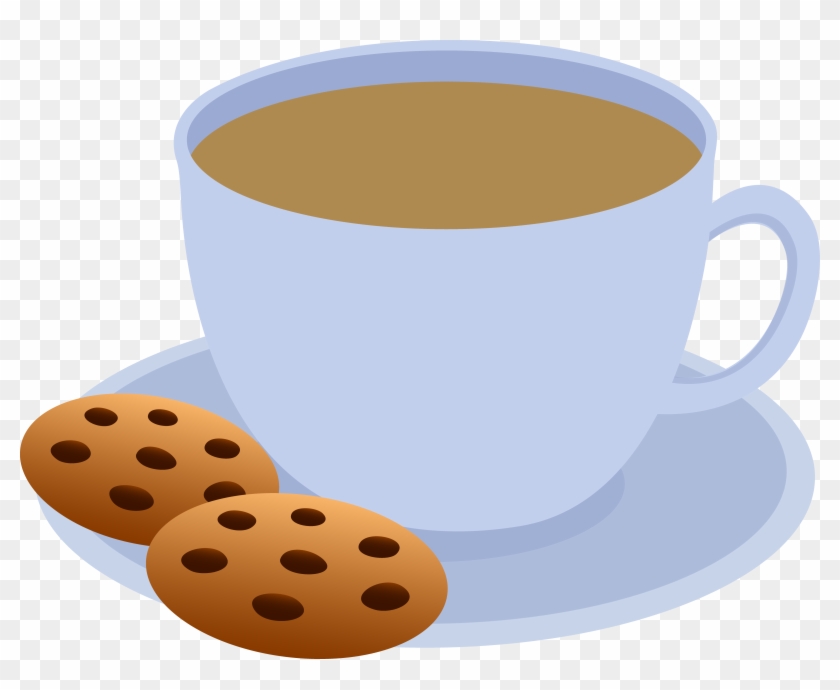 Coffee Cup Clip Art - Tea And Biscuits Clipart - Png Download