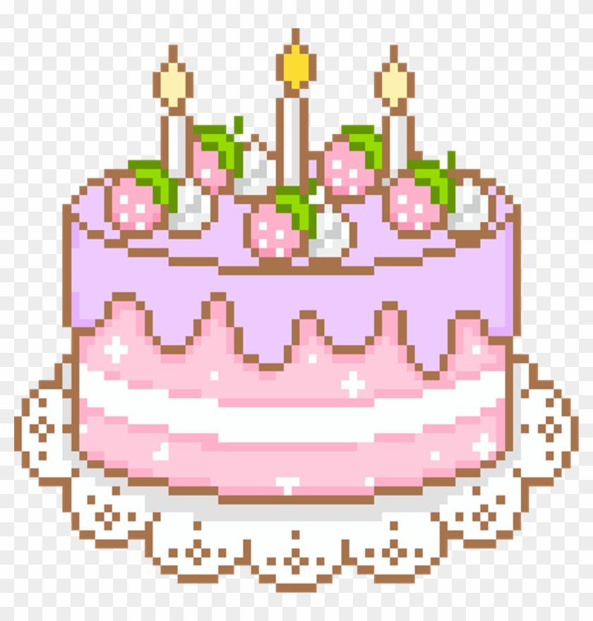 Birthday Cake Tumblr Cakes Staggering Pictures Quotes - Pixel Birthday Cake Gif Clipart