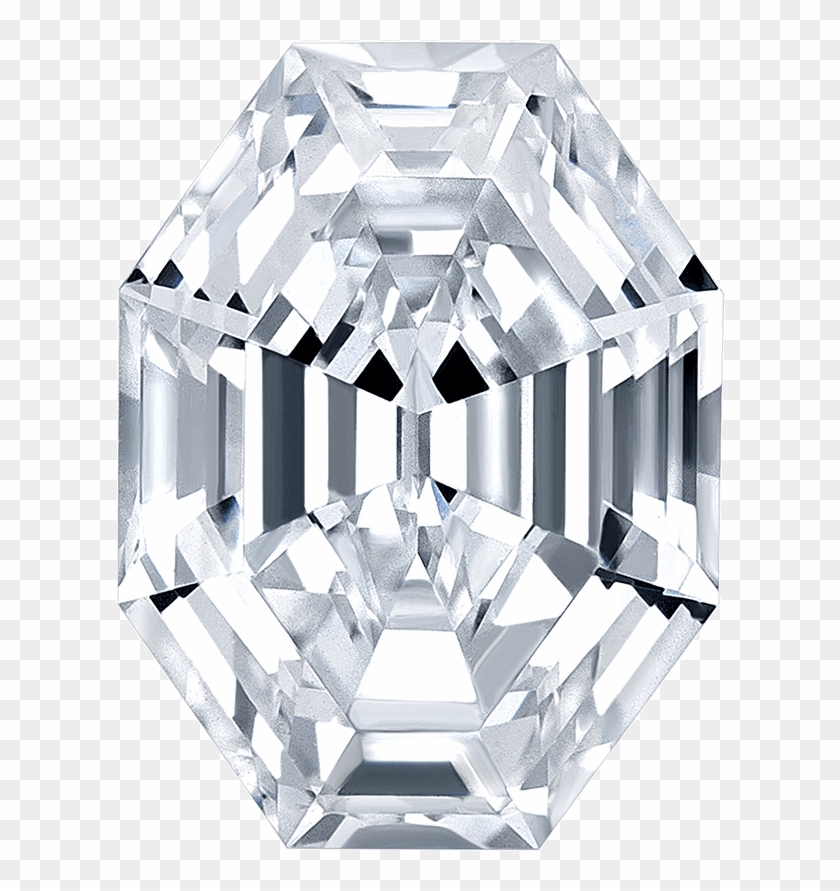 Long Octagon Cut Diamond - Diamond Clipart #236877