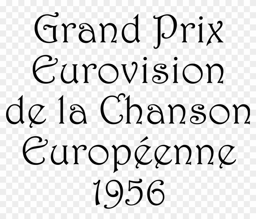 Open - Eurovision Song Contest 1956 Clipart #237029
