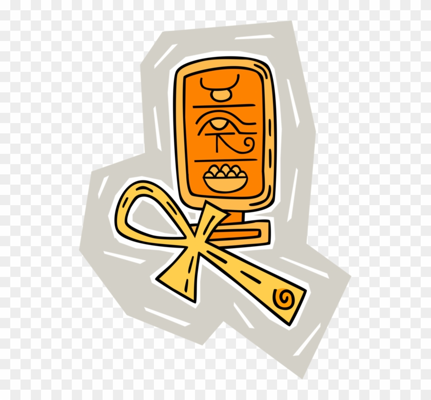 Vector Illustration Of Ankh Egyptian Key Of Life Hieroglyphic Clipart #237346