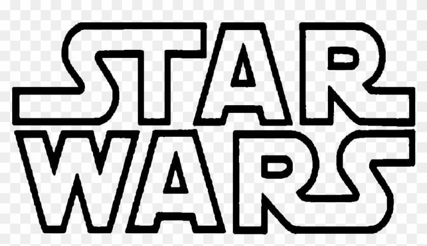 Star Wars Logo Png Transparent Image - Star Wars Clip Art Black And White