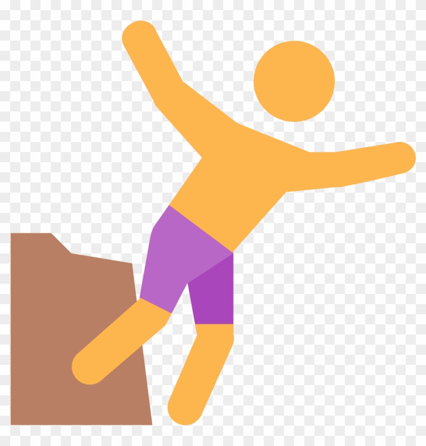 Cliff Png Icon Ⓒ - Cliff Jumping Logo Png Clipart #237595