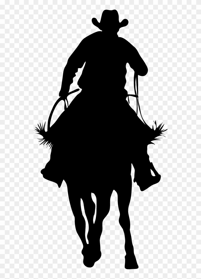 Cowboy Cross Silhouette At Getdrawings - Silhouette Cowboy Transparent Clipart #237627