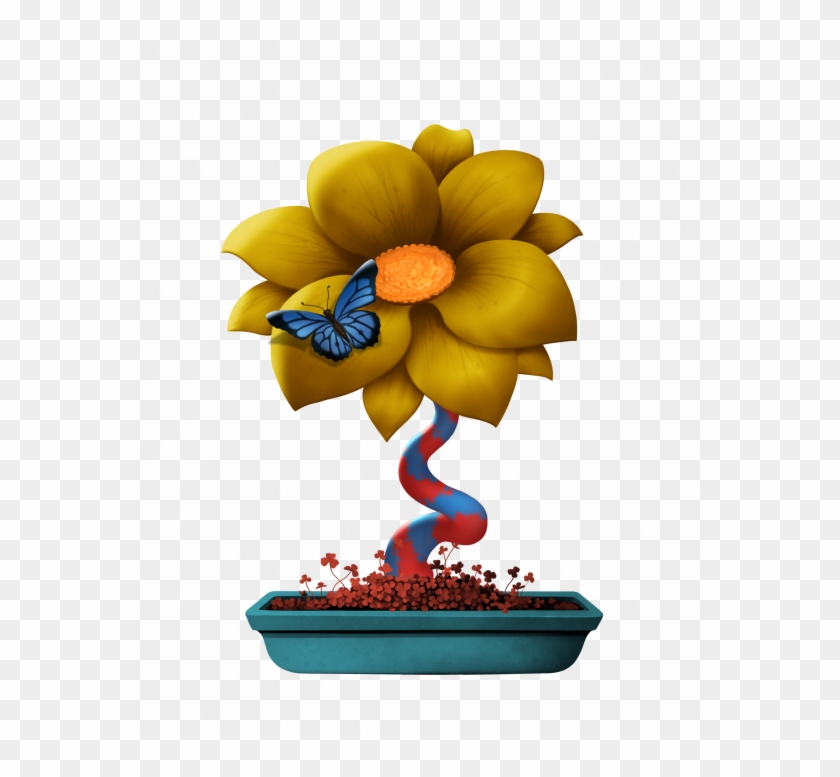 Yellow Shit With Fly - Flower Clipart #237682