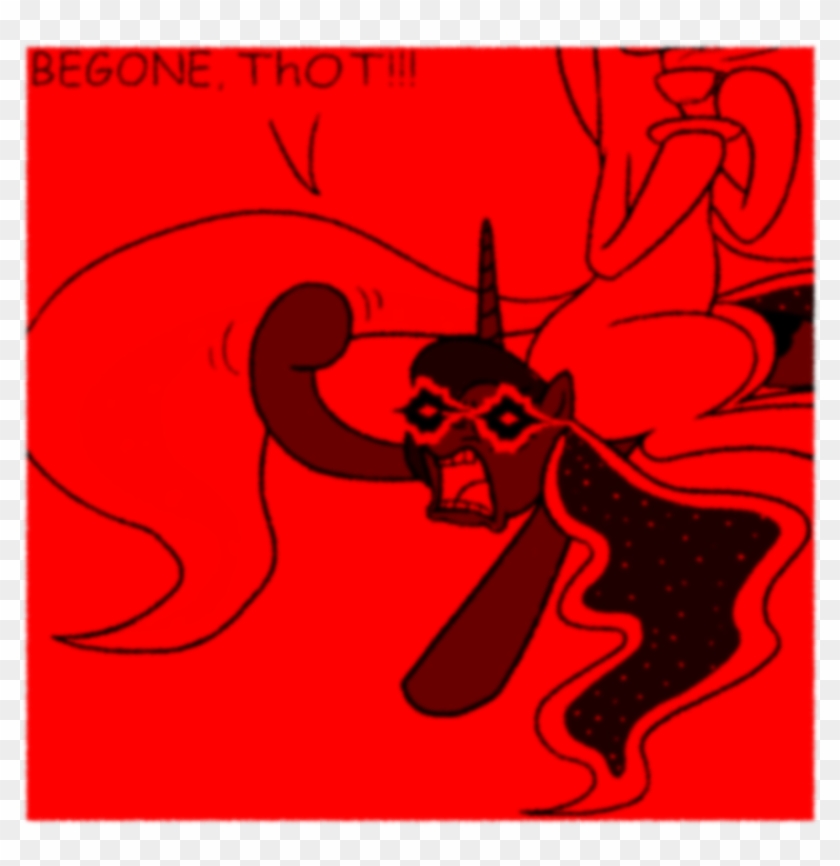 Banebuster, Begone Thot, Deep Fried Meme, Dialogue, - Graphic Design Clipart