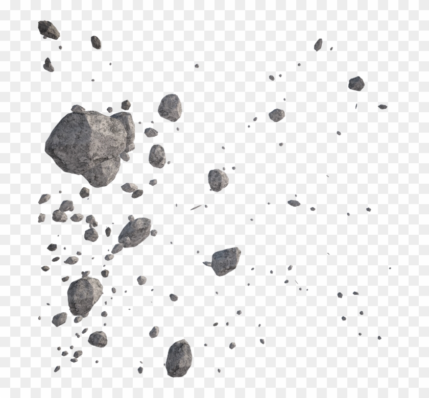 Stone Rock Rubble Gravel Explosion Ftestickers - Stone Explosion Png Clipart #237920