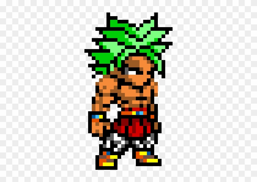 Legendary Super Saiyan Broly - Pixel Art Dragon Ball Ssj Clipart
