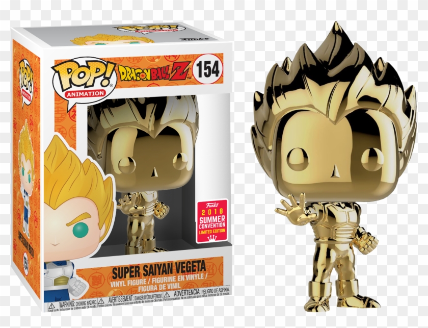 Gold Chrome Vegeta Funko Pop Clipart #238329