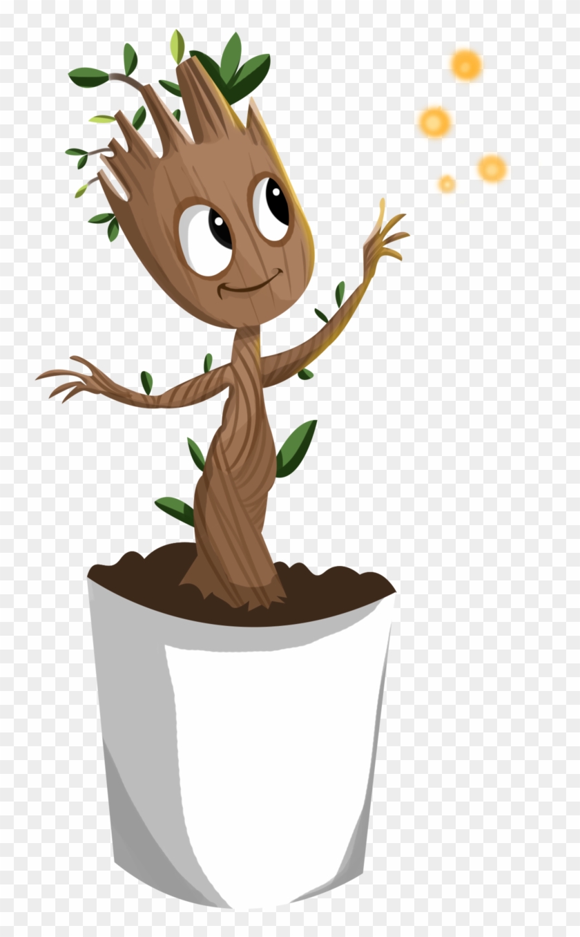 Baby Groot Png Clipart - Baby Groot Cartoon Png Transparent Png #238414