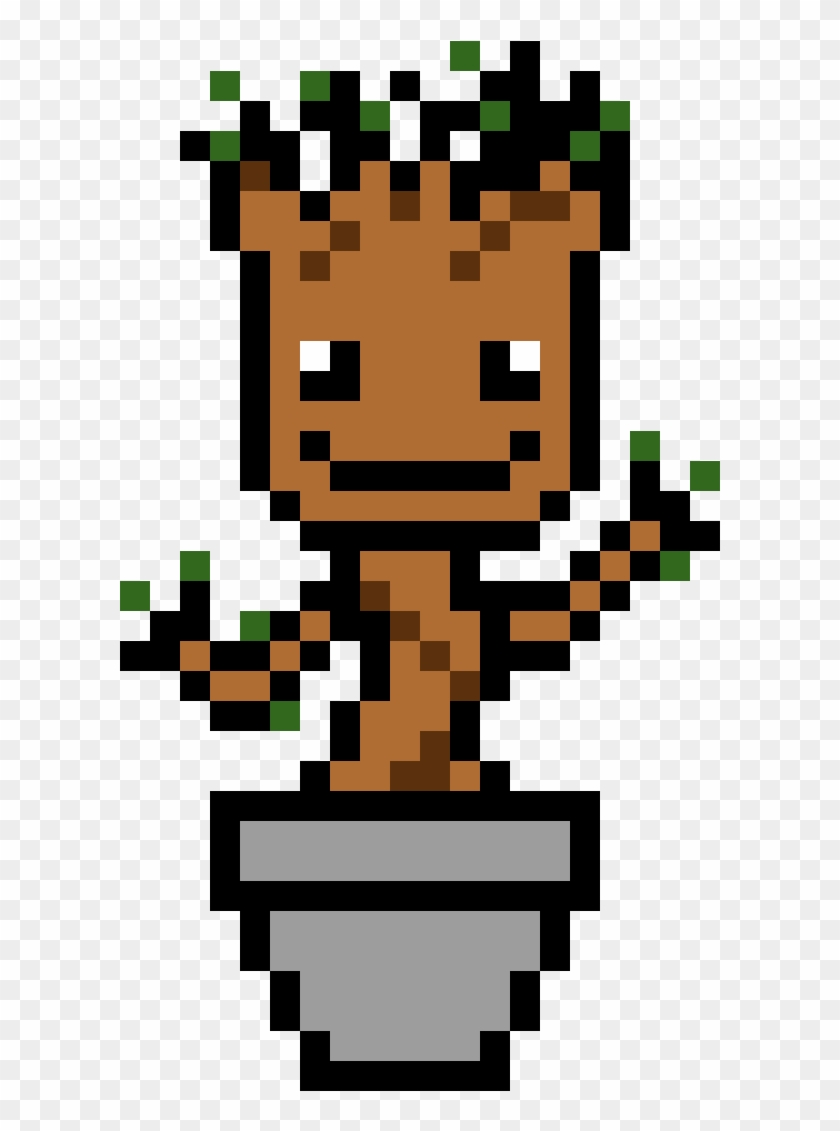 Baby Groot - Pixel Art Baby Groot Clipart