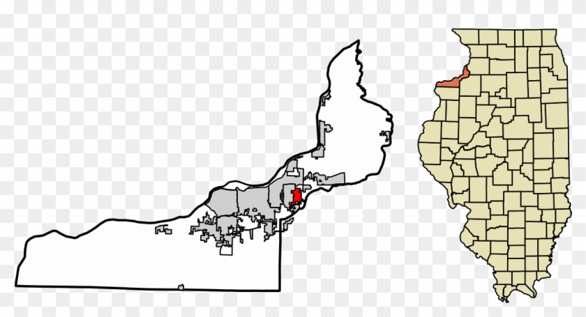 Rock Island County Illinois Incorporated And Unincorporated - County Illinois Clipart