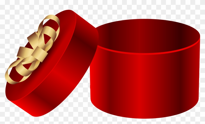 Red Open Round Gift Box Png Clipart Imageu200b Gallery - Open Gift Box Png Transparent Png #238707