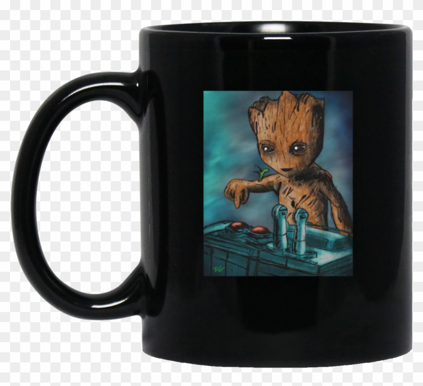 Baby Groot Death Button New Wave Tee Png Groot Death Clipart #238848
