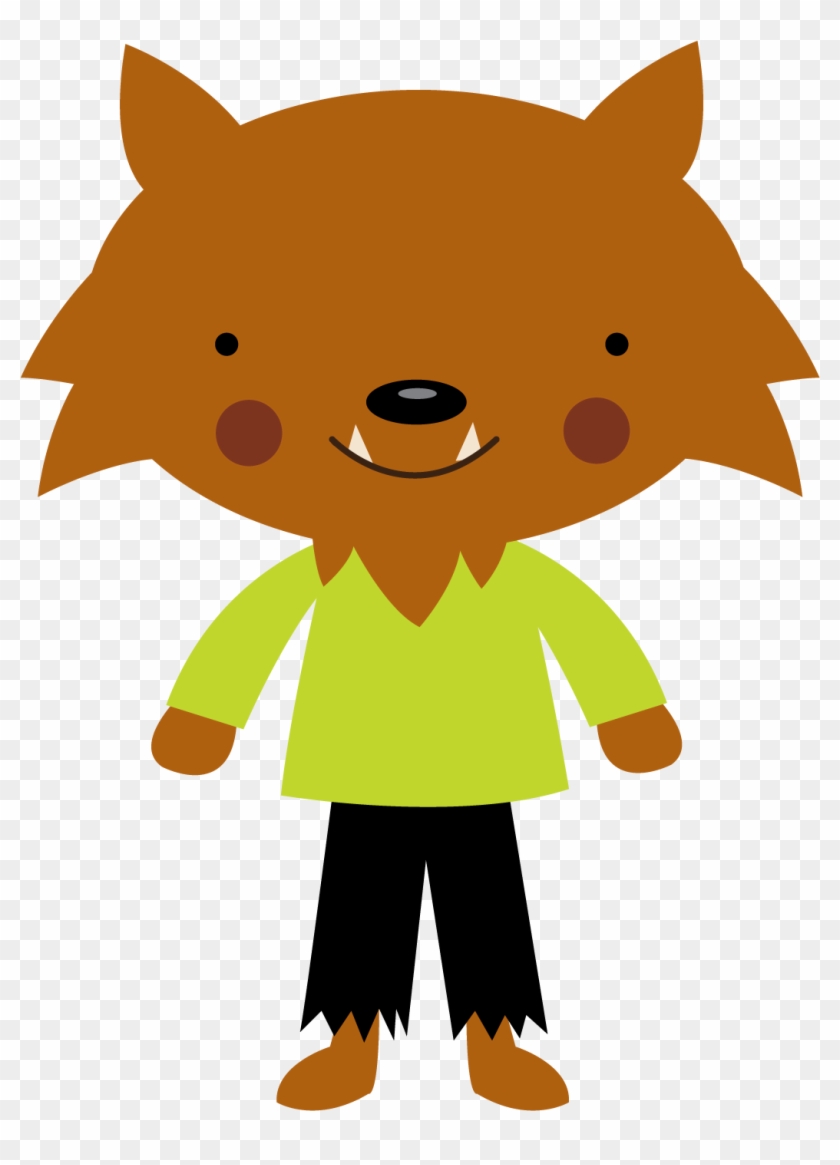 Halloween - Werewolf - Minus - Clipart - Pinterest - Halloween Werewolf Cute - Png Download #239048