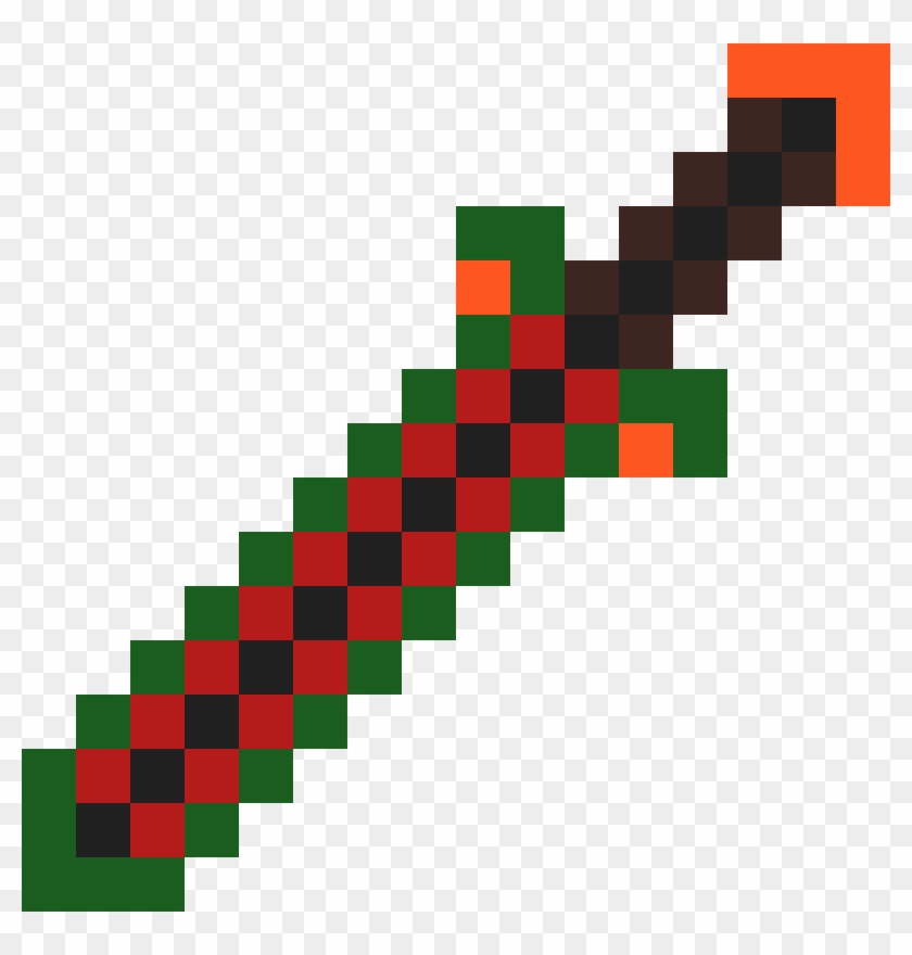 A Custom Minecraft Sword Clipart