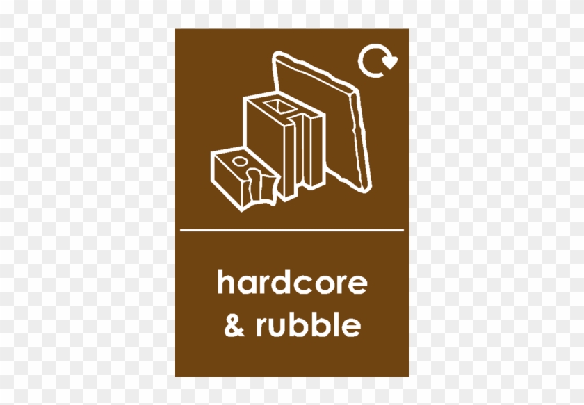 Hardcore And Rubble Waste Sticker - Used Engine Oil Label Clipart #239256
