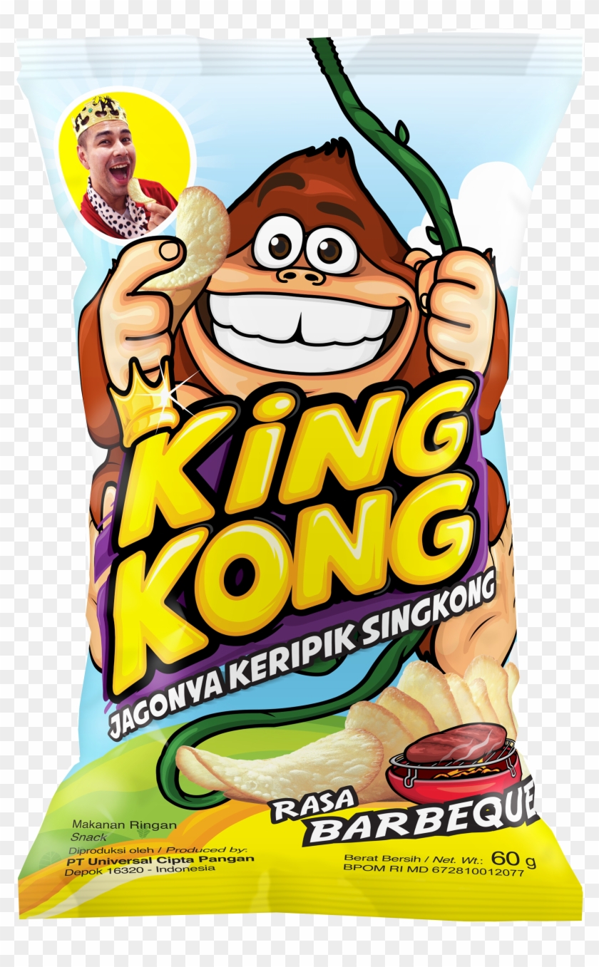 King Kong Cassava Chips Snack Review - Snack Kingkong Raffi Ahmad Clipart #239313
