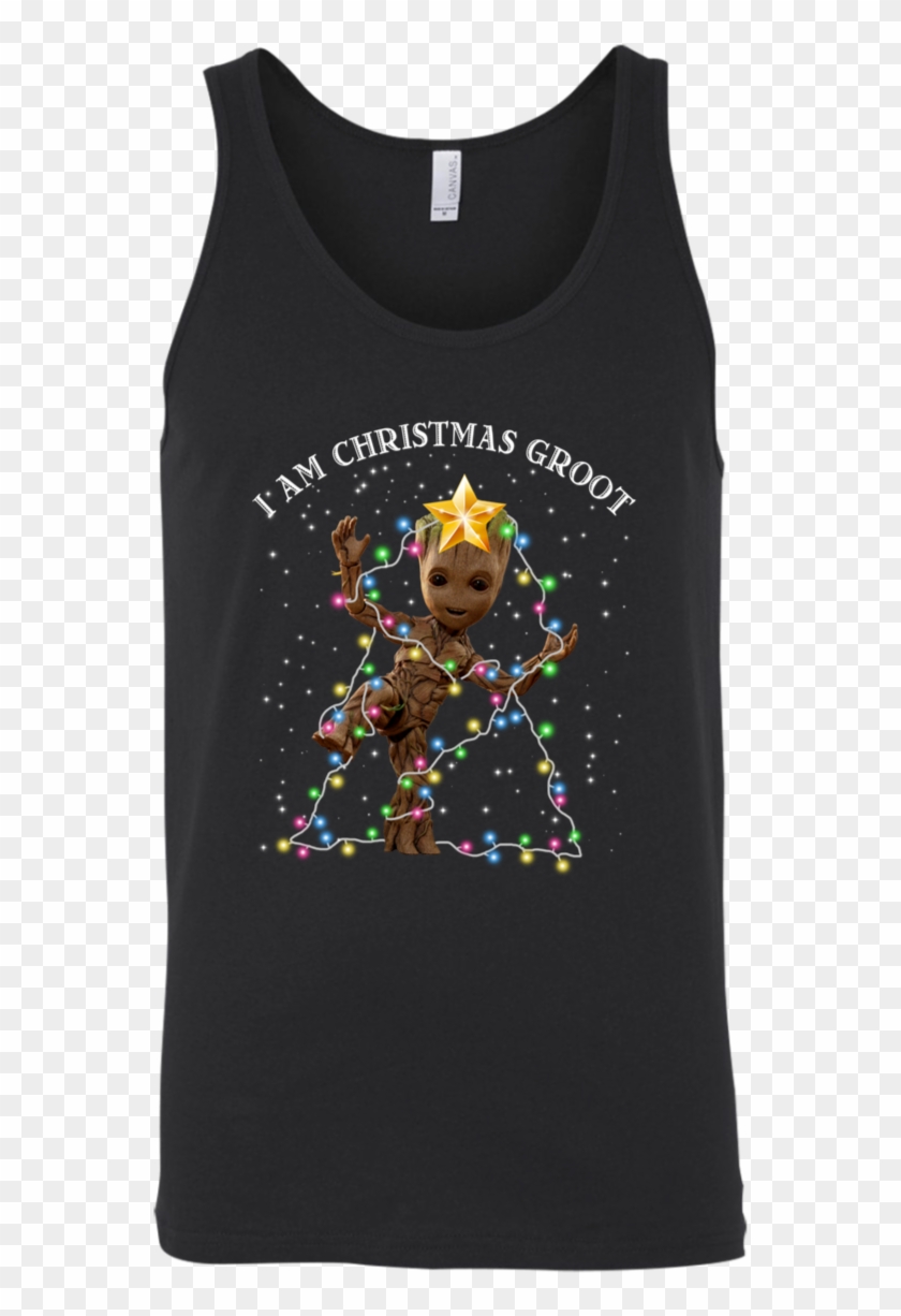 Baby Groot I Am Christmas Groot Unisex Tank - Shirt Clipart #239387