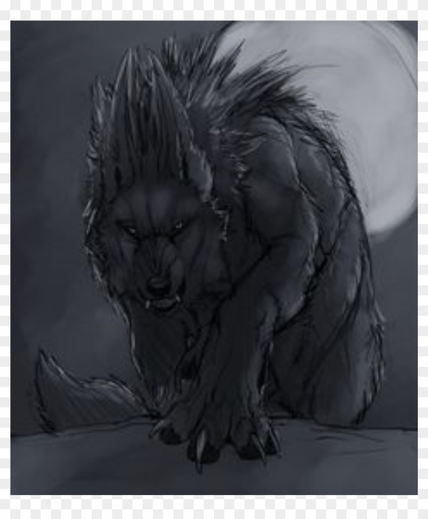 Drawn Werewolf Wolf Fur - Werewolf Clipart