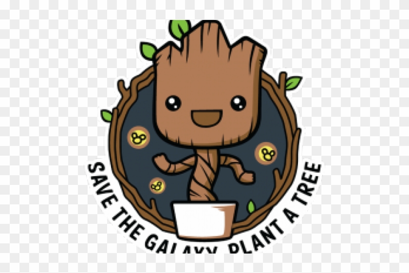 Guardians Of The Galaxy Clipart Baby Groot - Save The Galaxy Plant A Tree Groot - Png Download #239655