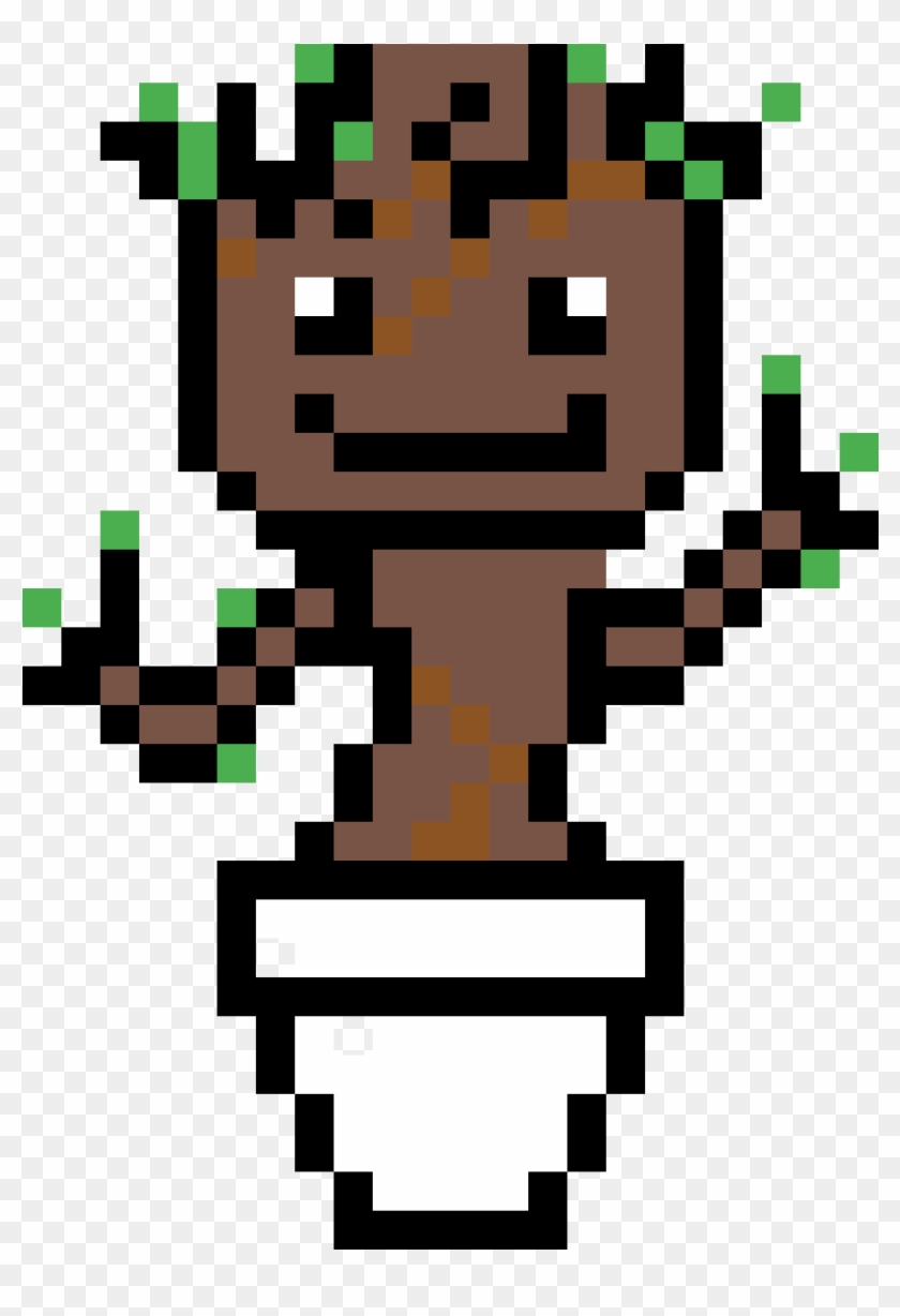 Baby Groot - Pixel Art Baby Groot Clipart #239684