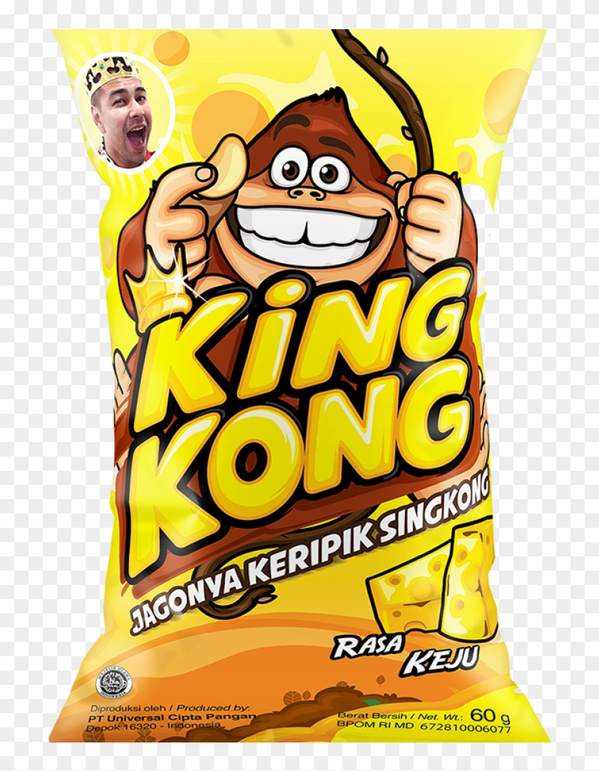 King Kong Cassava Chips Cheese Flavour - Junk Food Clipart #239730