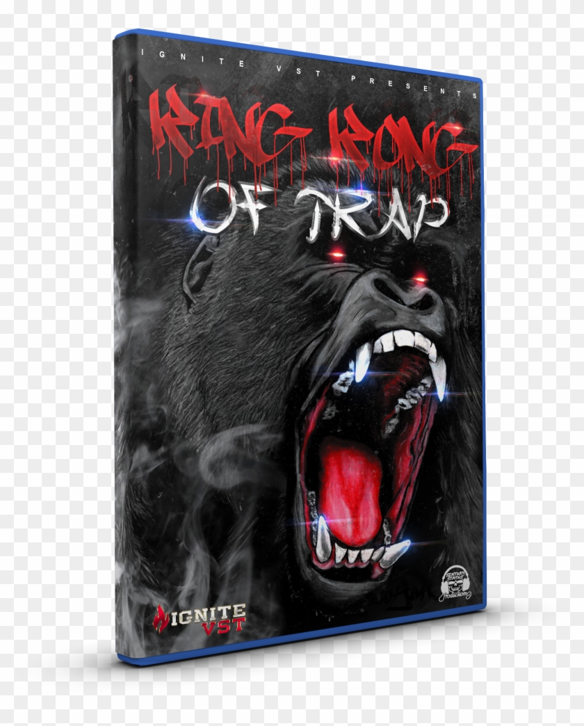 King Kong Of Trap - Angry Gorilla Face Drawing Clipart