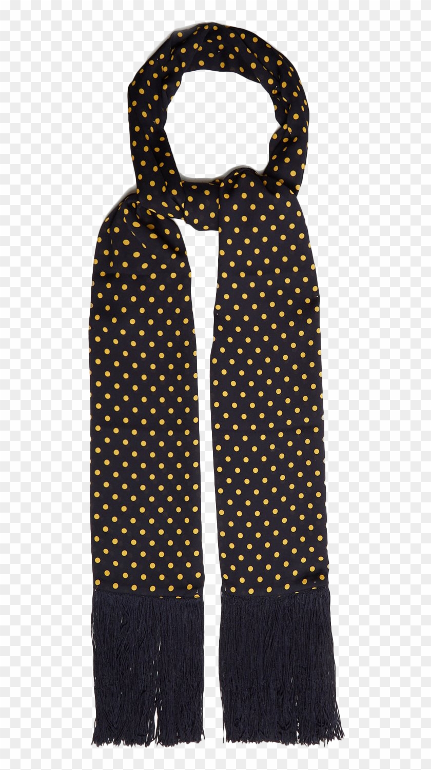 Joseph Polka-dot Print Silk Scarf - Scarf Clipart #2300534