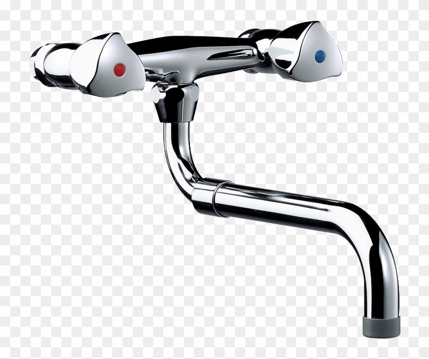 Wall-mounted Twin Hole Mixer - Delabie Scs Clipart #2301660