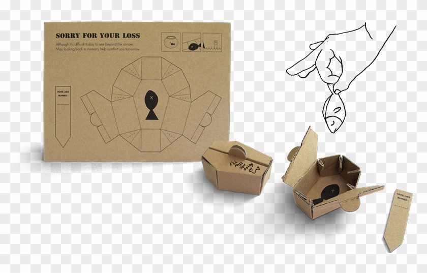 'cardcoffin' Instead Of Flushing Your Dead Fish Down Clipart