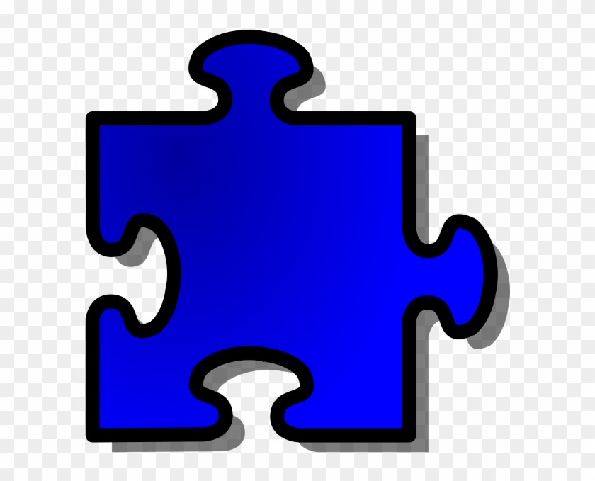 Free Vector Jigsaw Blue Puzzle Clip Art - Puzzle Piece No Background - Png Download #2301986