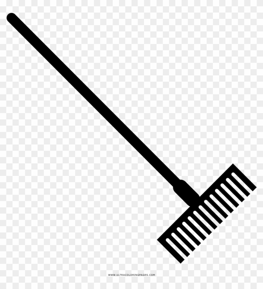 Rake Coloring Page - Rastrello Png Clipart