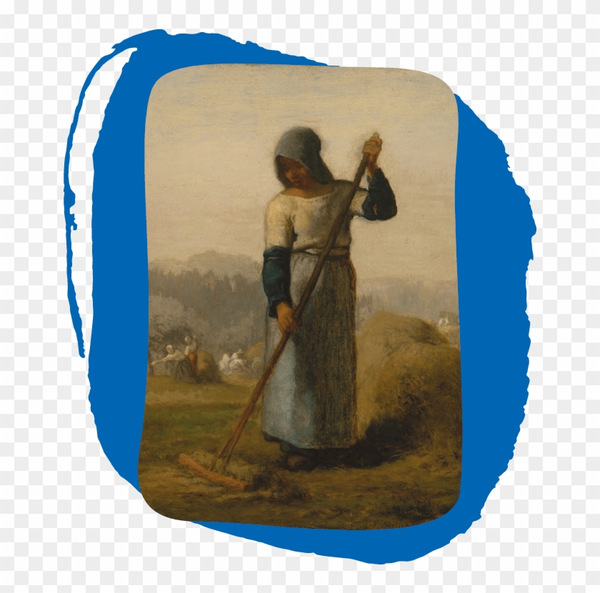 Woman With A Rake - Jean Francois Millet Woman With A Rake Clipart #2302170