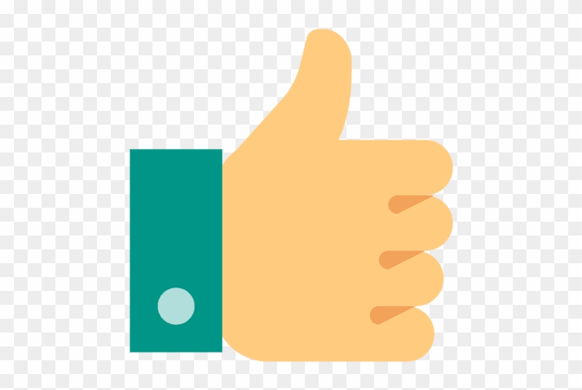 Easy Returns - Thumbs Up Icon Flat Clipart