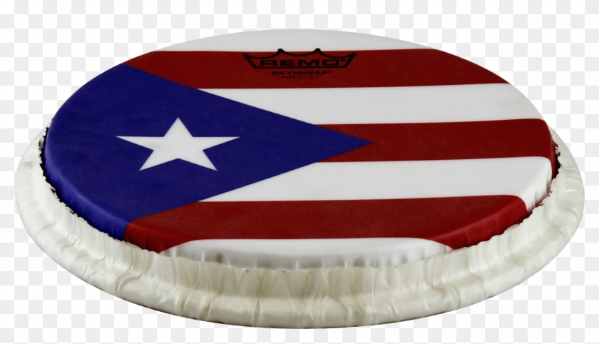 Remo Tucked Skyndeep Bongo Drumhead-puerto Rican Flag - Flag Of The United States Clipart #2302653