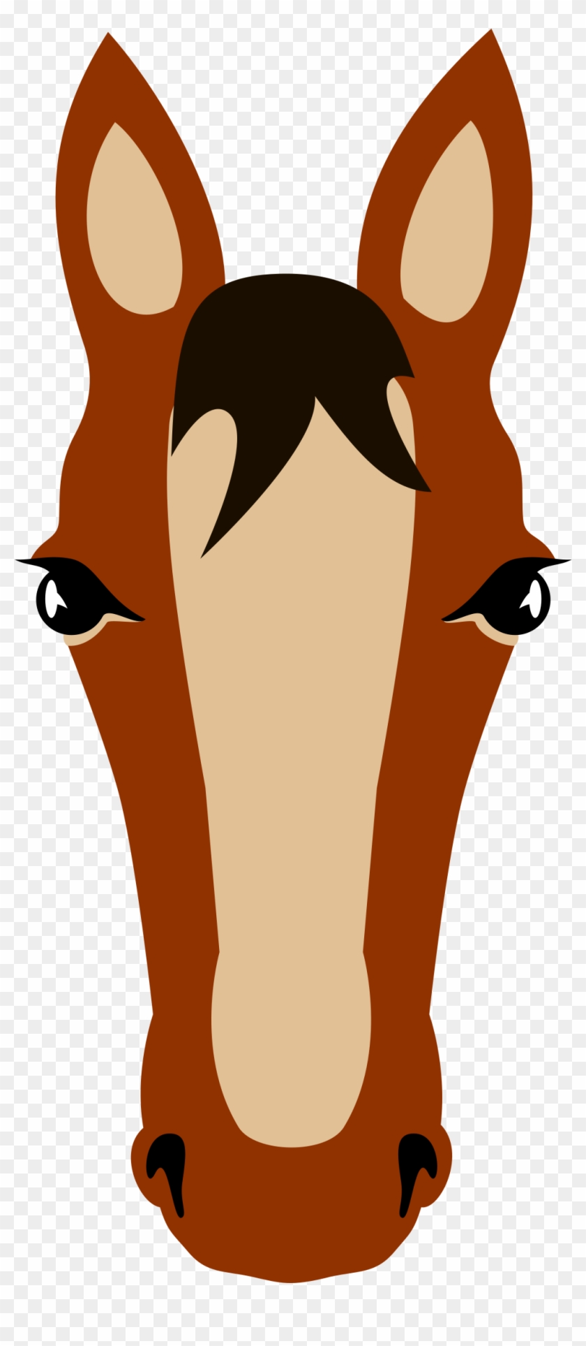 Png Big Image Png - Cartoon Horse Face Mask Clipart #2302688