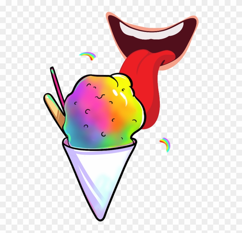 #summer #snowcone #lick #icecream Clipart