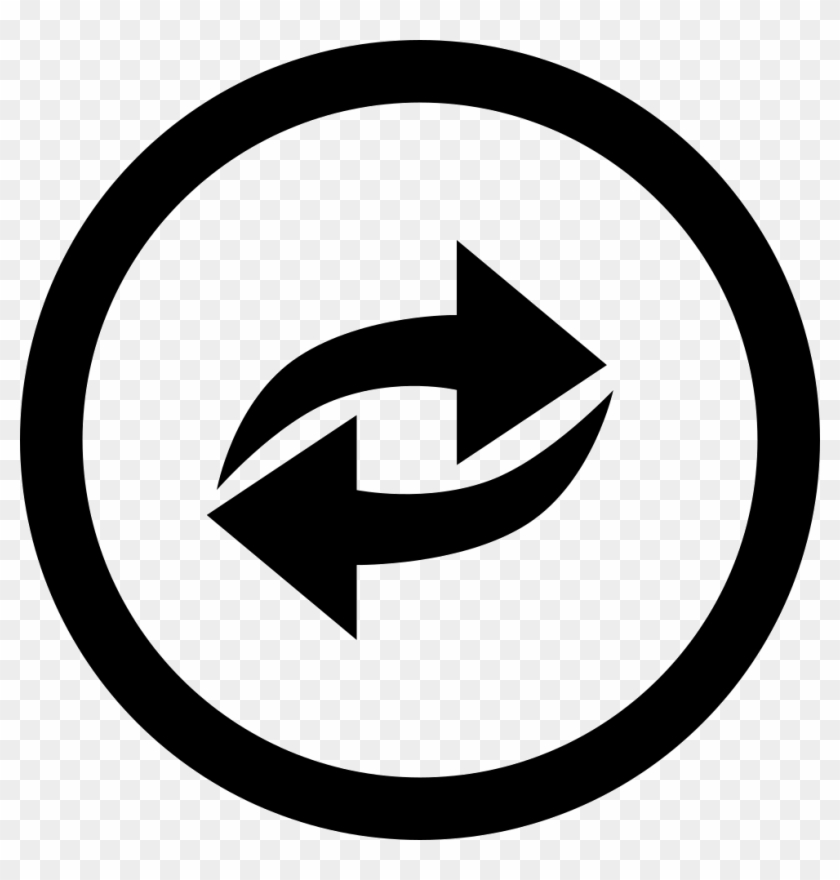 Recycle With Double Curved Arrows - Svg Png Whatsapp Icon Clipart