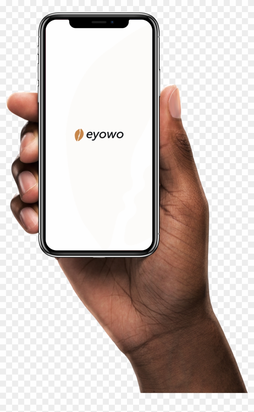 A Hand Holding The Eyowo App - Helix Dna App Store Clipart