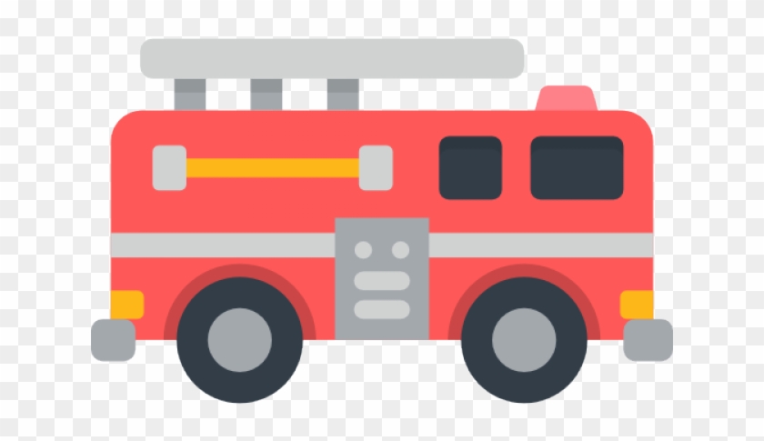 Fire Truck Clipart Emoji Fire - Fire Truck Icon Png Transparent Png #2303716