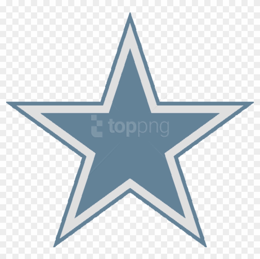 Free Png Blue Star Png Images Transparent - Dallas Cowboys Logo Black And White Clipart