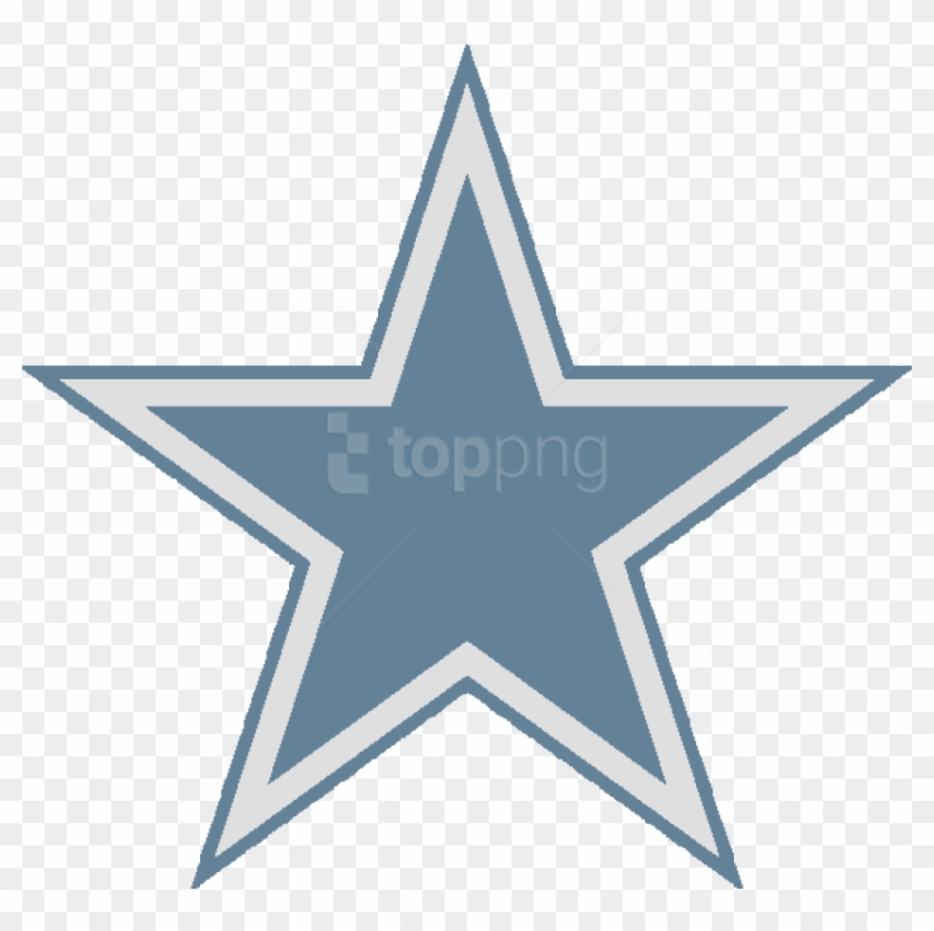 Free Png Blue Star Png Images Transparent - Dallas Cowboys Logo Black And White Clipart #2304361